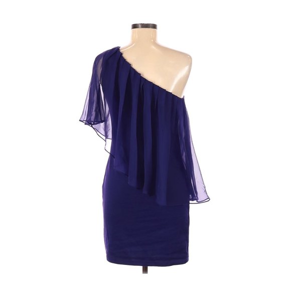 Forever 21 One Shoulder Dress in Royal Purple Size M - Picture 2 of 8